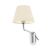 ETERNA Lampada da parete con lettore sinistra chrome/beige