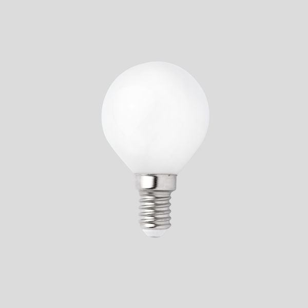 Lampadina opaca G45 LED E14 4W 2700K