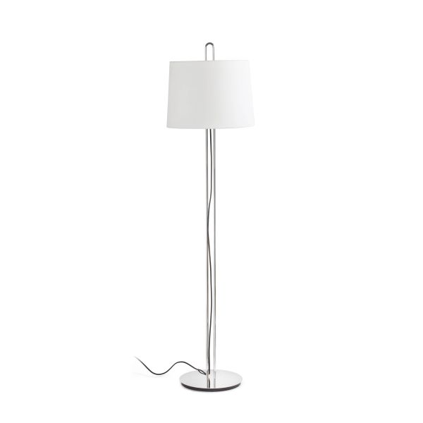 MONTREAL Lampada da terra chrome/beig