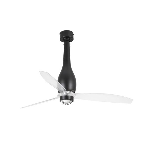 ETERFAN M LED Ventilatore nero opaco/trasparente