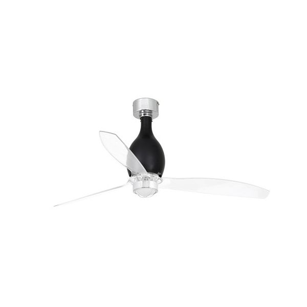 MINI ETERFAN M LED Ventilatore nero brillante/trasparente