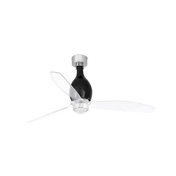 MINI ETERFAN M LED Ventilatore nero opaco/transparente