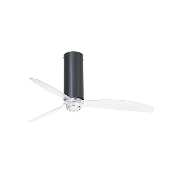 TUBE FAN M LED Ventilatore nero brillante/trasparente