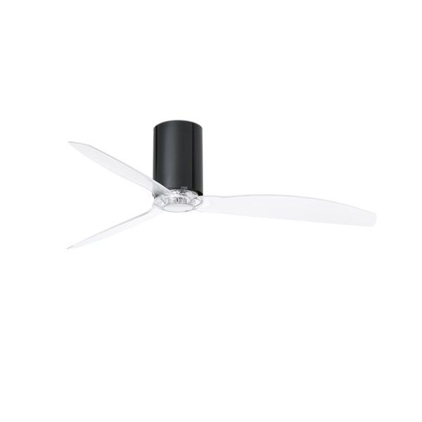 MINI TUBE FAN M Ventilatore nero brillante/trasparente