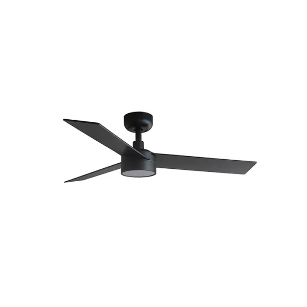 Ventilador de techo Rudder Ref.34296-1TW Negro Con Luz FARO