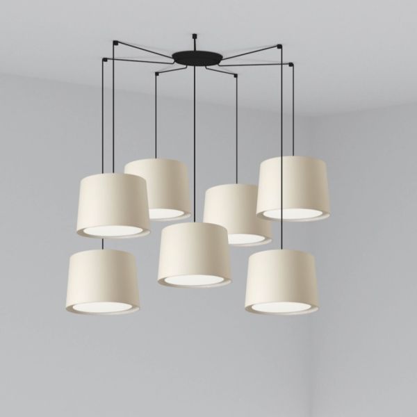 CONGA 7L Lampada sospensione beige