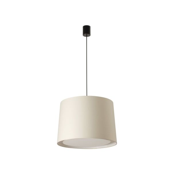 CONGA Lampada sospensione semplice nera/beige